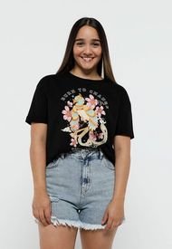Camiseta Negro-Multicolor Mattelsa