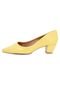 Scarpin DAFITI SHOES Bico Fino Amarelo - Marca DAFITI SHOES