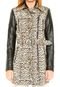 Jaqueta Guess Quilted Trench  Bege/Preta - Marca Guess
