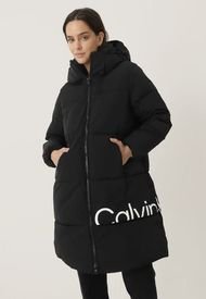 Parka Calvin Klein Negro - Calce Regular