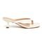 Tamanco Feminino Dedo Salto Kitten Heels 5410 Croco Off  Off White - Marca Flor da Pele