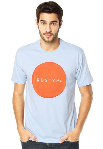 Camiseta Rusty Silk Dot Azul - Marca Rusty