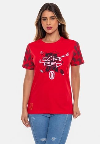 Camiseta Ecko Feminina Especial 30 Anos Vermelha