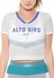 Camiseta Cropped Alto Giro Power Net Ag Sport Branca - Marca Alto Giro