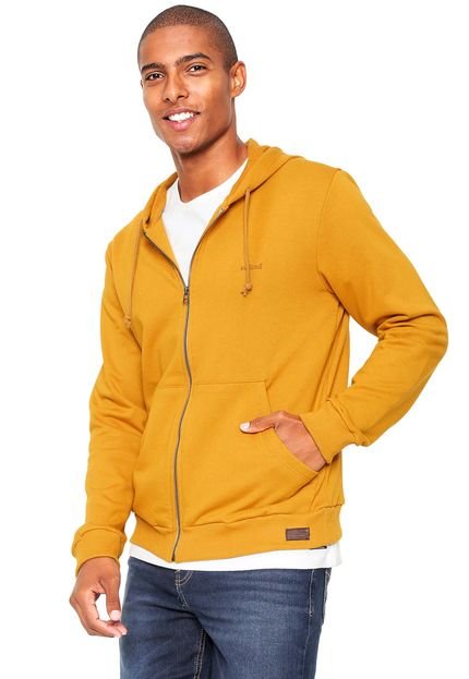 Moletom Aberto Colcci Logo Amarelo - Marca Colcci