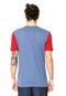 Camiseta WG Indian Azul/Vermelho - Marca WG Surf