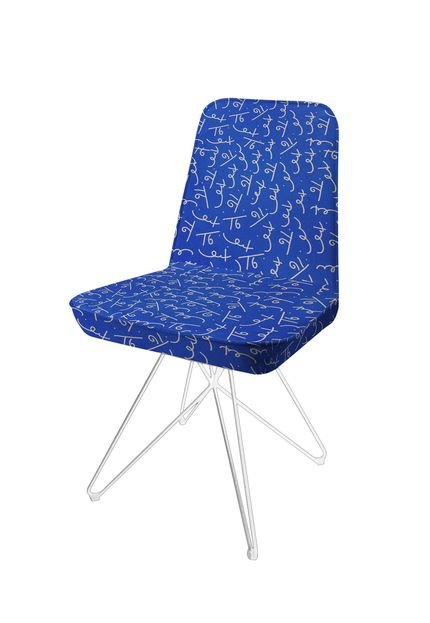 Cadeira Butterfly Branca e Azul Romero Britto DAF - Marca Daf