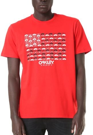 Camiseta Oakley Flag Vermelha - Compre Agora