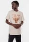 Camiseta NBA Sunshine Chicago Bulls Bege Vintage - Marca NBA