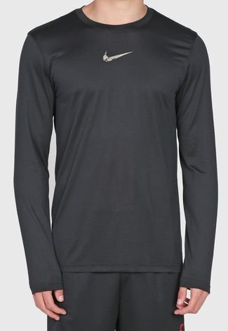Camiseta Nike Df Ls Lgd Preta