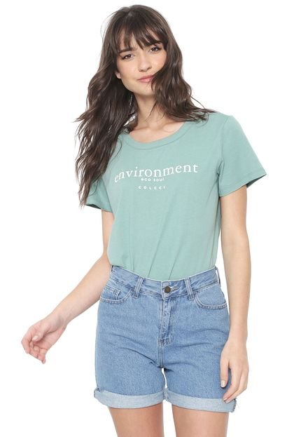 Camiseta Colcci Environment Verde - Marca Colcci