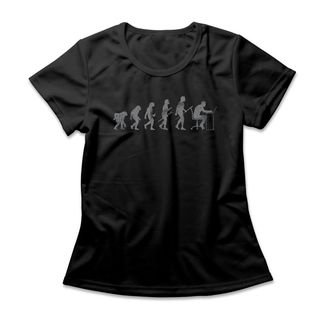 Camiseta Feminina Information Age Evolution - Preto