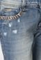 Calça Jeans Colcci Reta Tomboy Metal Azul - Marca Colcci