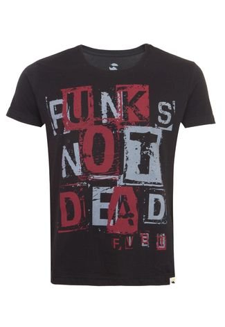 Camiseta FiveBlu Punks Preta