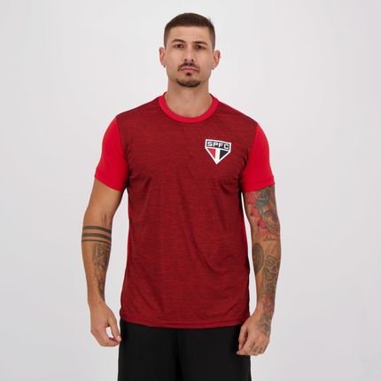 Camisa São Paulo Vermelha Mescla - Marca SPR