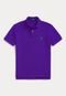 Camisa Polo Polo Ralph Lauren Slim Logo Roxa - Marca Polo Ralph Lauren