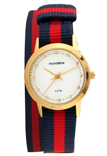 Relógio Mondaine 76699LPMVDJ1 Azul/Vermelho - Marca Mondaine