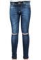 Calça Jeans Sawary Skinny Strass Azul - Marca Sawary