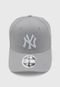 Boné Fechado New Era New York Yankees MLB Aba Curva Cinza - Marca New Era