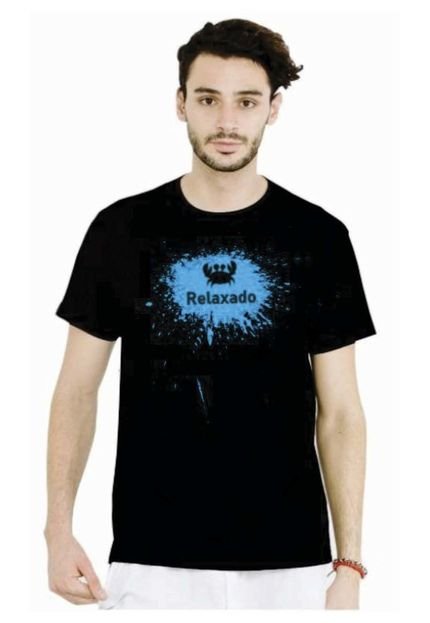 Camiseta Manga Curta Relaxado Caranguejo 1 Preto - Marca Relaxado