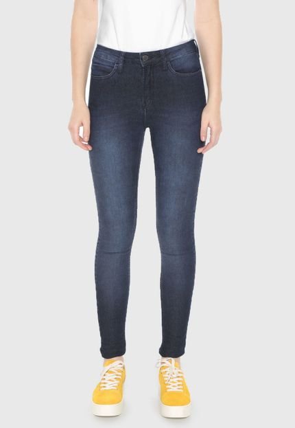 Calça Jeans Calvin Klein Jeans Skinny Estonada Azul-Marinho - Marca Calvin Klein Jeans
