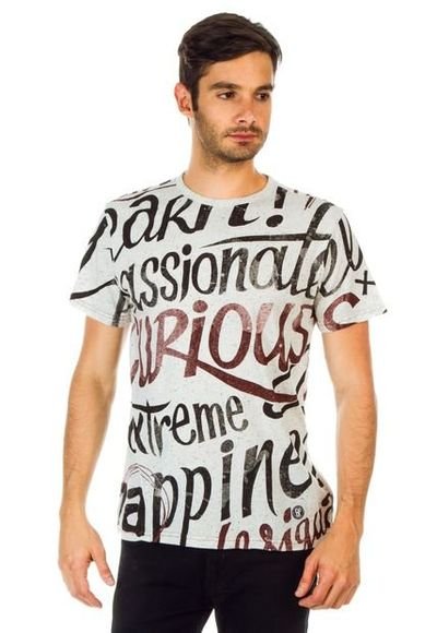 Camiseta blanca desigual outlet