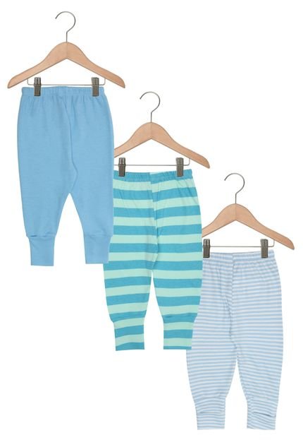 Kit Culotes Tricae Baby Azul - Marca Tricae