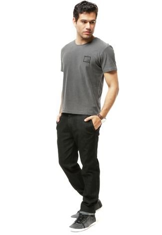 Camiseta Calvin Klein Jeans Estampa Cinza