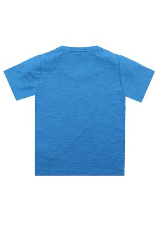 Camiseta Milon Manga Curta Menino Azul