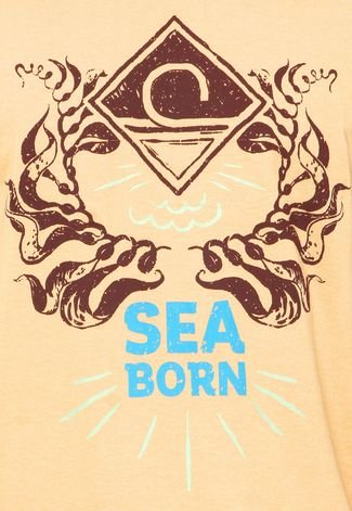Camiseta Manga Curta Juice It Sea Born Caramelo