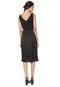 Vestido Banana Republic Midi Pleated Preto - Marca Banana Republic