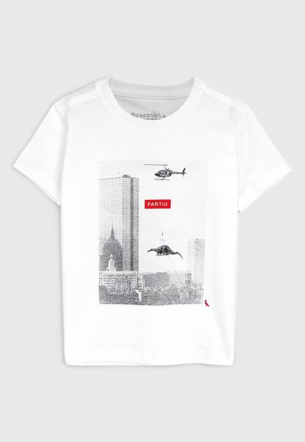 Camiseta Reserva Mini Infantil Helicóptero Branca - Marca Reserva Mini