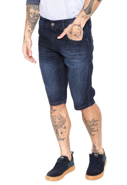 Bermuda Jeans Biotipo Lisa Azul - Marca Biotipo