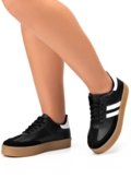 Tênis Feminino Lumiss Casual Confortável Flatform Moda Blogueira Preto - Marca LUMISS