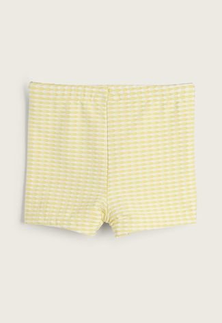 Short Infantil Cotton On Padronagens Amarelo