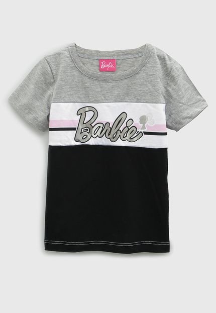 Blusa Fakini Infantil Barbie Cinza - Marca Fakini