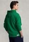 Blusa de Moletom Flanelada Fechada Polo Ralph Lauren Logo Bordado Verde - Marca Polo Ralph Lauren