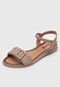 Rasteira Comfortflex Fivela Nude - Marca Comfortflex