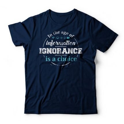 Camiseta Age Of Information - Azul Marinho - Marca Studio Geek 