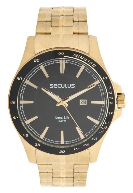 Relógio Seculus 28785GPSGDA3 Dourado - Marca Seculus