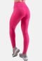 Calça Legging Suplex 4 Estações Cós Alto Liso Fitness Feminino Academia Rosa - Marca 4 Estações