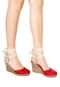 Scarpin DAFITI SHOES Espadrilhe Vermelho - Marca DAFITI SHOES