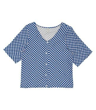 Camisa Feminina Viscose Creponada Rovitex Azul