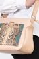 Bolsa feminina tiracolo de couro estampado Maísa Rosa - Marca Andrea Vinci