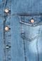 Jaqueta Jeans Enfim Estonada Azul - Marca Enfim