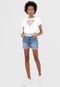 Short Jeans Guess Destroyed Azul - Marca Guess