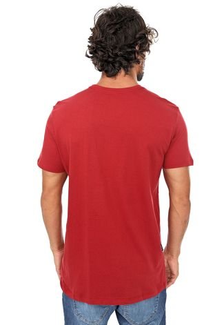 Camiseta Billabong Basic Team Pocket Vinho
