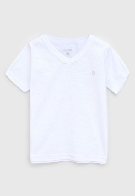 Camiseta Marisol Infantil Logo Branca - Marca Marisol