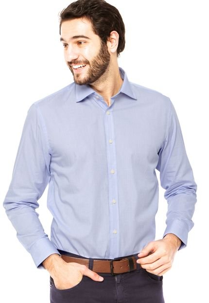 Camisa Arrow Confort Azul - Marca Arrow