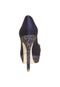 Peep Toe Laura Porto Meia-Pata Glitter Azul - Marca Laura Porto